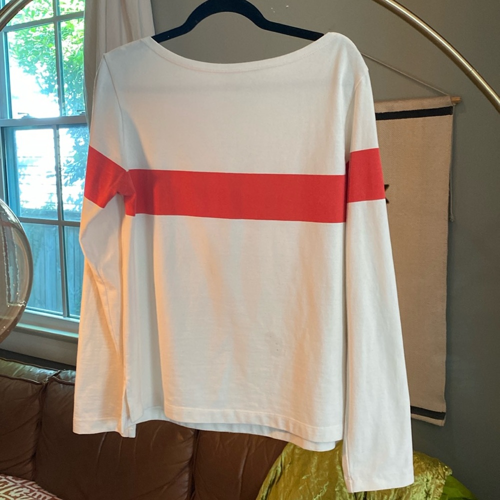 Reformation Stripe Boatneck Top